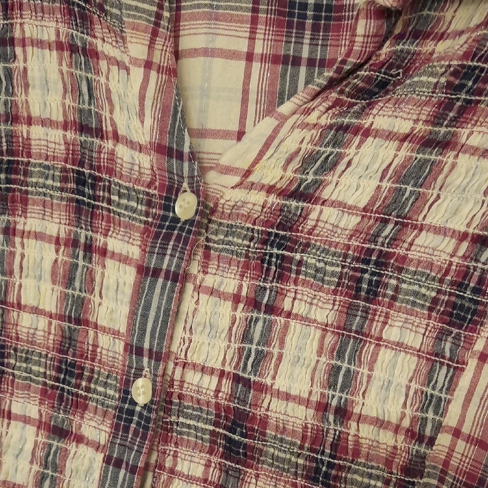 Plaid Button-Up Shirt - Picture 4 of 6